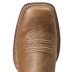 Botte Western Ariat Round Up Wide Square Toe pour Femme - Brown Bomber
