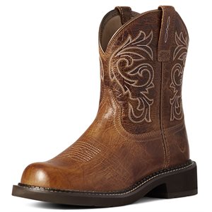 Ariat Ladies Fatbaby Heritage Mazy Western Boot - Crackled Cottage