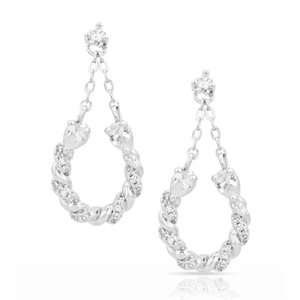 Boucles d'Oreilles Montana Frosty Rope Crystal 