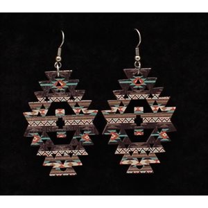 Silver Strike earrings - Southwest