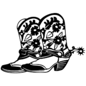 Vinyl Sticker - Cowboy boots