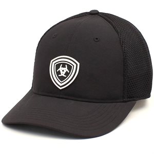 Ariat Men's Baseball Cap - Black with White Logo