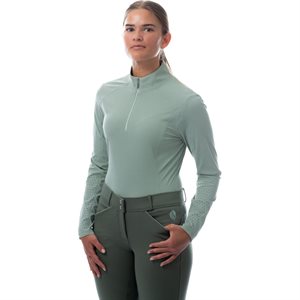 Equinavia Ladies Alexandra Ribbed Training Shirt - Sage Green