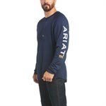 Ariat Men's Rebar HeatFighter Work Shirt - Navy