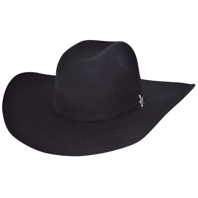Chapeau de Cowboy Bullhide Resilient 6X en Laine - Noir
