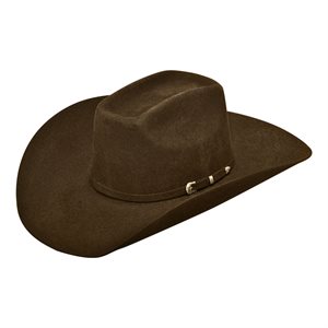 Chapeau de cowboy Ariat en laine - Chocolat