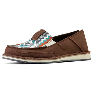 Chaussure Ariat Cruiser Chimayo pour Femme - Chocolate Suede & Rio Arriba Turquoise