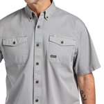 Chemise de Travail Ariat Rebar Washed Twill pour Homme - Silver Fox
