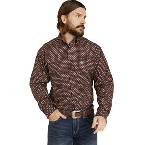 Chemise Western Ariat Barrett pour Homme - Bitter Chocolate