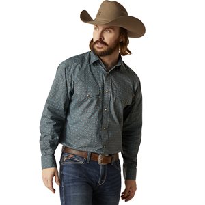 Ariat Men's Broderick Classic Fit Western Shirt - Bitter Chocolate