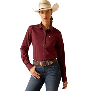 Chemise Western Ariat Kirby Stretch pour Femme - Bourgogne