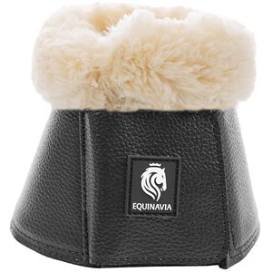 Equinavia Ty Ultra Fleece Overreach Boots - Black & Natural