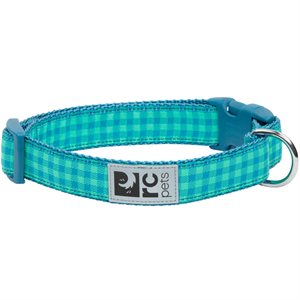 RC Pets Clip Dog Collar - Green Gingham