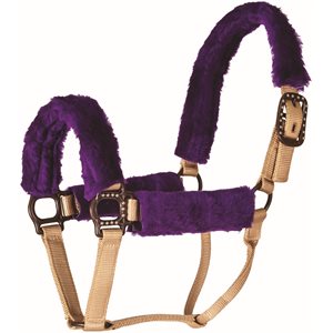 Mustang Princess Fleece Comfort Halter Cover Set - Purple