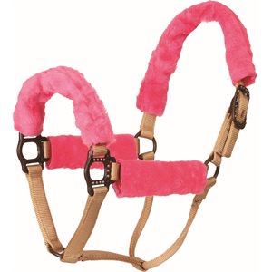 Mustang Princess Fleece Comfort Halter Cover Set - Pink