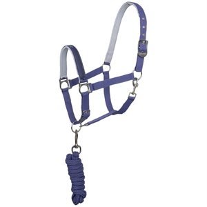 Horze Rising Star Halter and Lead Set - Insignia Blue