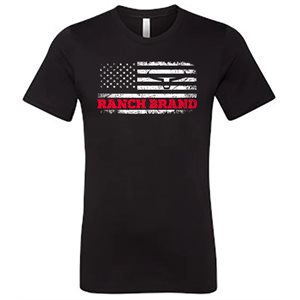 Ranch Brand Flag T-Shirt - Black