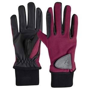 Horze Kid's Rimma Winter Riding Gloves - Cerise Red Pink