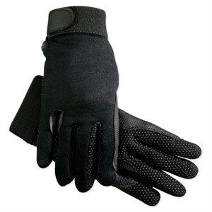 Gants d'Équitation d'Hiver SSG Doublé Polaire - Noir