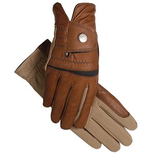 SSG Hybrid Extreme Riding Gloves - Brown & Tan