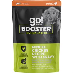 Go! Solutions Immune Health Minced Chicken Booster Dog Meal Topper
