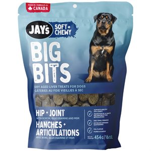 Jay's Big Bits Hip & Joint Soft Liver Dog Treats 454g