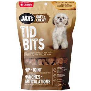 Jay's Tid Bits Peanut Butter Soft Liver Dog Treats 200g