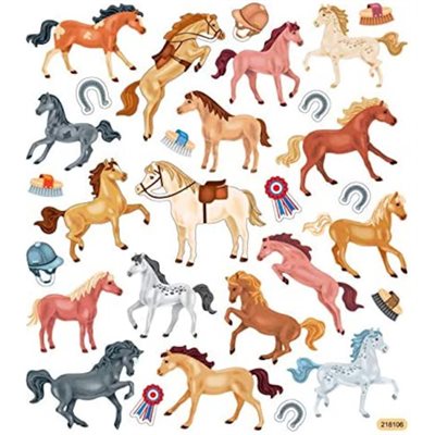 Stickers - Glittery horses