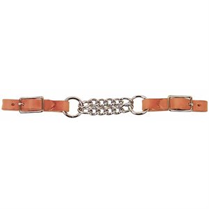 Professional's Choice Leather Double Chain Curb Strap