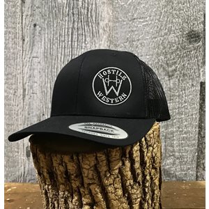 Hostile Western cap with patch - Black and silver