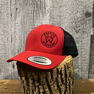  Hostile Western cap with patch - Red & black