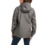 Ariat Ladies Rebar Stormshell Logo Waterproof Work Jacket - Rebar Grey