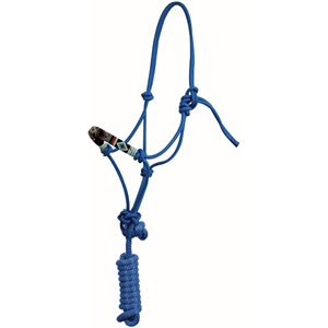 Country Legend Cherokee Rope Halter with Lead - Turquoise
