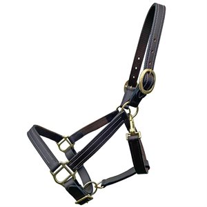 Bromont Leather Halter with Nylon Lining - Brown