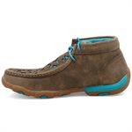 Twisted X Ladies Driving Moccassins Style WDM0126 - Bomber & Turquoise