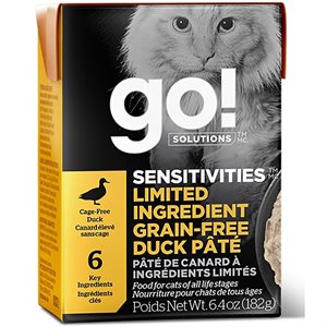 Go! Solutions Sensitivities Limited Ingredient Grain-Free Duck Pâté Wet Cat Food