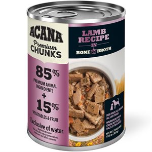 Nourriture Humide pour Chien Acana Premium Chunks à l'Agneau