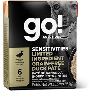 Go! Solutions Sensitivities Limited Ingredient Grain-Free Duck Pâté Wet Dog Food