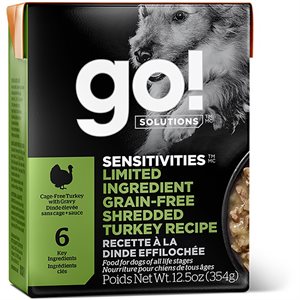 Go! Solutions Sensitivities Limited Ingredient Grain-Free Shredded Turkey Wet Dog Food