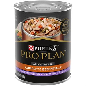 Pro Plan Adult Complete Essentials Turkey & Vegetables Entrée Slices in Gravy Wet Dog Food