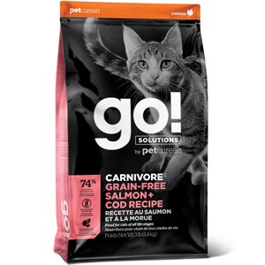 Go! Solutions Carnivore Grain-Free Salmon and Cod Dry Cat Food