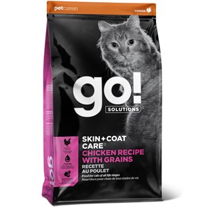 Go! Solutions Skin + Coat Care Chicken with Grains Dry Cat Food