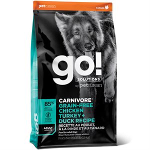 Go! Solutions Carnivore Grain-Free Chicken, Turkey and Duck Adult Dry Dog Food