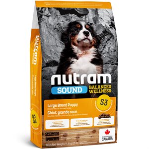 Nutram Sound S3 Large Breed Puppy Chicken Dry Dog Food