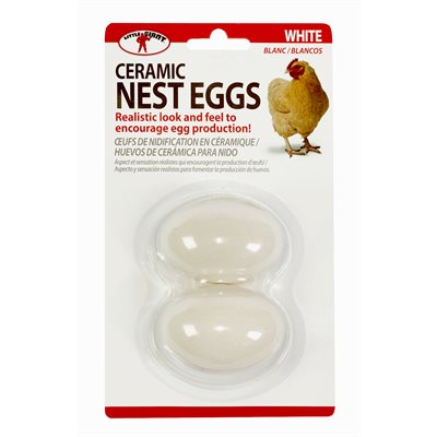 Little Giant Ceramic Nest Eggs - White