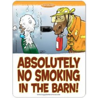 Barn Sign - No Smoking