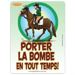 Barn Sign - Porter la Bombe en Tout Temps