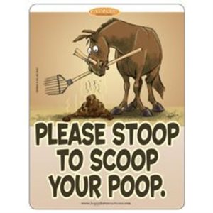 Pancarte d'Écurie Scoop Your Poop