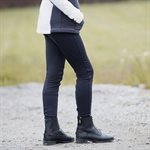 Pantalon d'Équitation d'Hiver Fond Silicone Horze Active pour Enfant - Bleu Marin