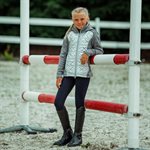 Pantalon d'Équitation Fond Silicone Horze Lucinda pour Enfant - Bleu Marin Foncé